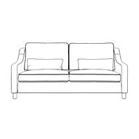 Hampton 4-Seat Sofa In Burnt Easy Care Velvet