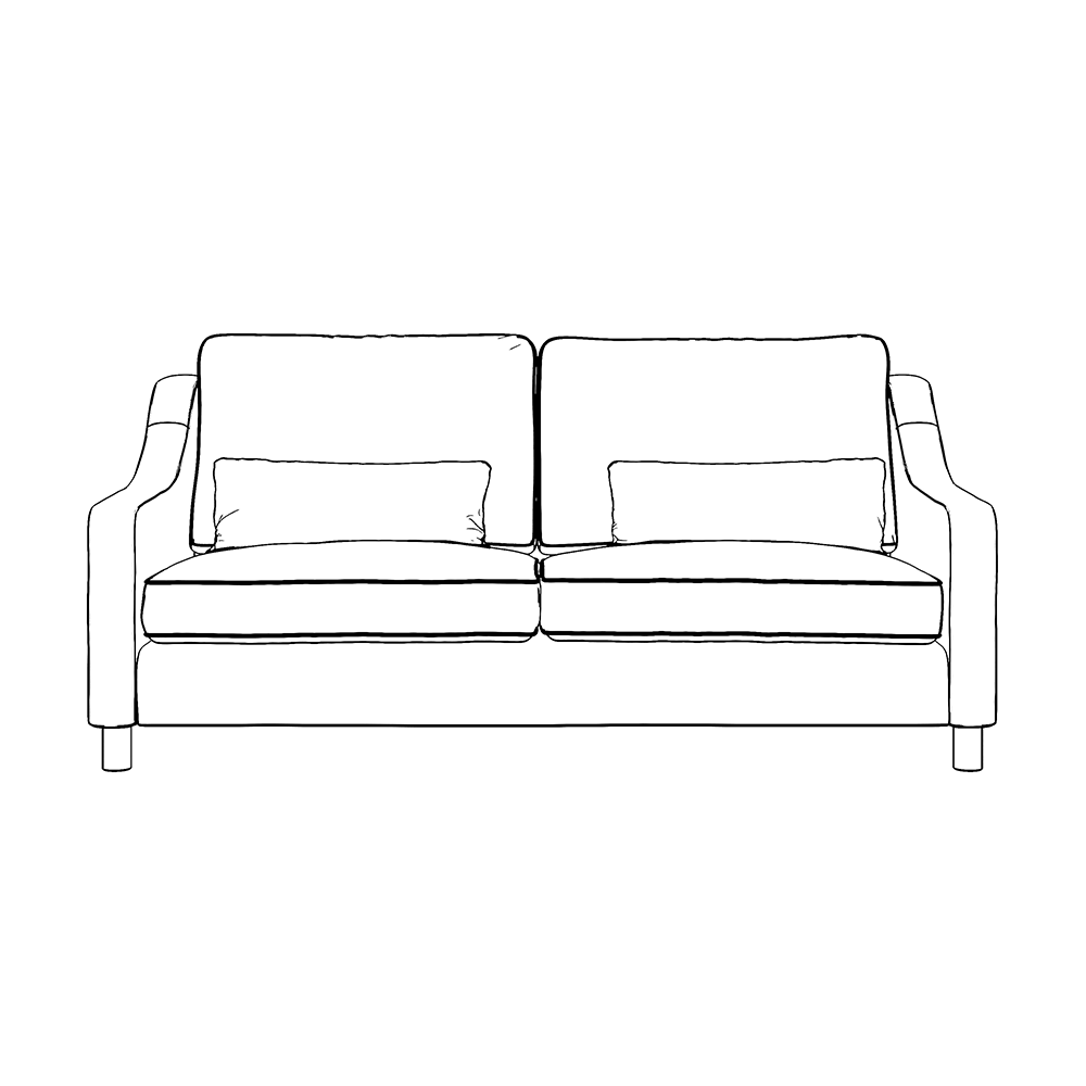 Hampton 4-Seat Sofa In Vine Easy Care Velvet