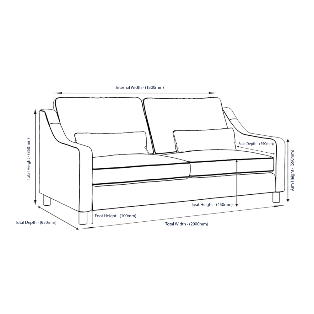 Hampton 4-Seat Sofa In Fern Boucle
