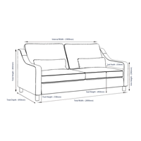 Hampton 4-Seat Sofa In Bone Easy Care Velvet
