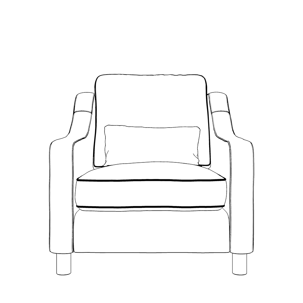 Hampton Armchair In Mallard Eco Velvet