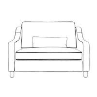 Hampton Loveseat In Burnt Easy Care Velvet