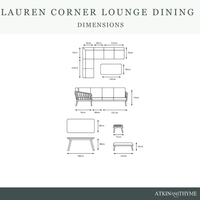 Lauren Corner Lounge Dining Set
