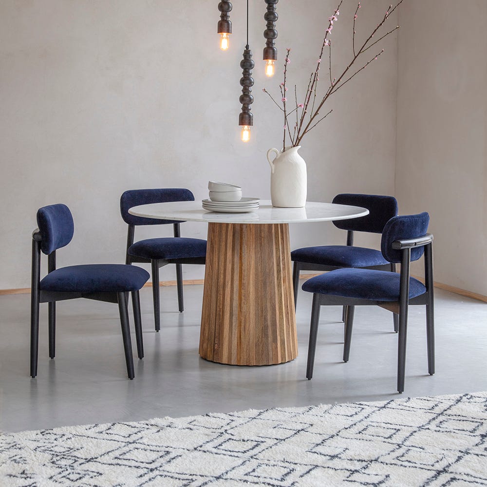 Westbourne Marble Dining Table - Natural