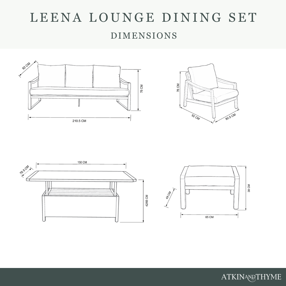 LEENA LOUNGE DINING SET