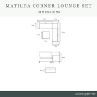 MATILDA CORNER LOUNGE DINING SET