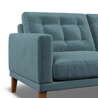 Fitzroy 3-Seat Sofa In Airforce Easy Care Velvet