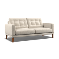 Fitzroy 3-Seat Sofa In Bone Easy Care Velvet