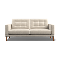 Fitzroy 3-Seat Sofa In Bone Easy Care Velvet