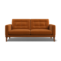 Fitzroy 3-Seat Sofa In Burnt Easy Care Velvet