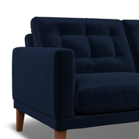 Fitzroy 3-Seat Sofa In Indigo Easy Care Velvet