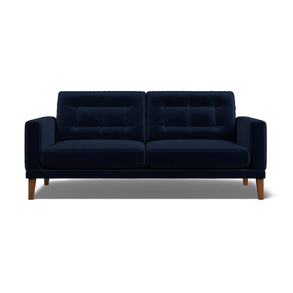 Fitzroy 3-Seat Sofa In Indigo Easy Care Velvet