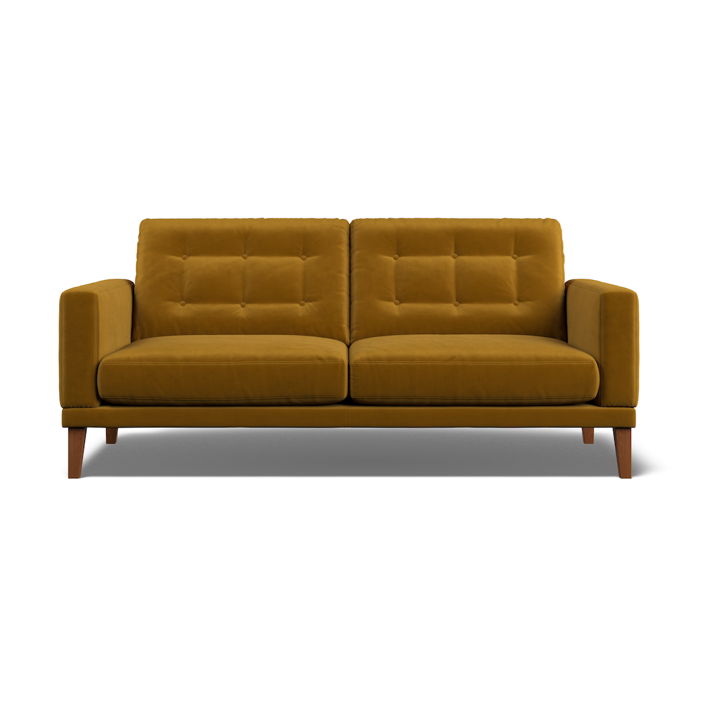 Fitzroy 3-Seat Sofa In Turmeric Easy Care Velvet