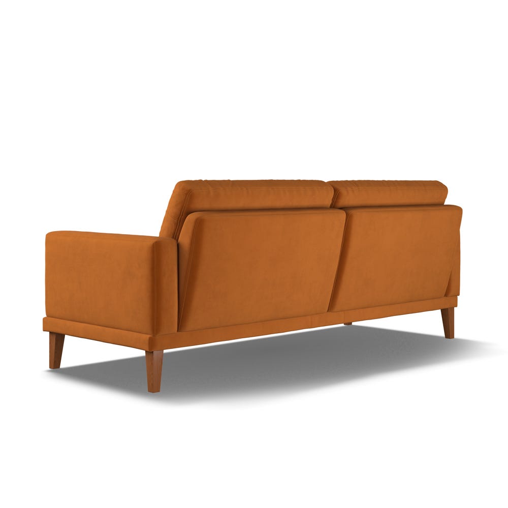Fitzroy 4-Seat Sofa In Burnt Easy Care Velvet