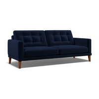 Fitzroy 4-Seat Sofa In Indigo Easy Care Velvet