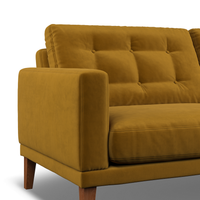 Fitzroy 4-Seat Sofa In Turmeric Easy Care Velvet