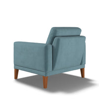 Fitzroy Armchair In Airforce Easy Care Velvet