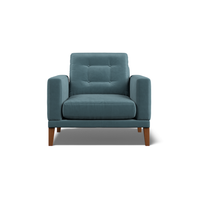 Fitzroy Armchair In Airforce Easy Care Velvet