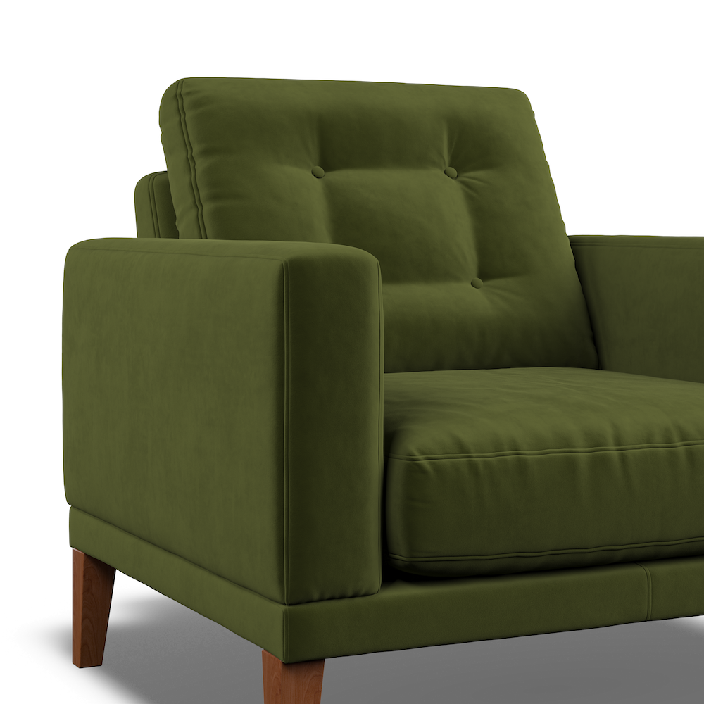 Fitzroy Armchair In Vine Easy Care Velvet
