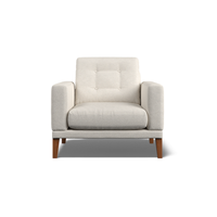 Fitzroy Armchair In Ivory Boucle