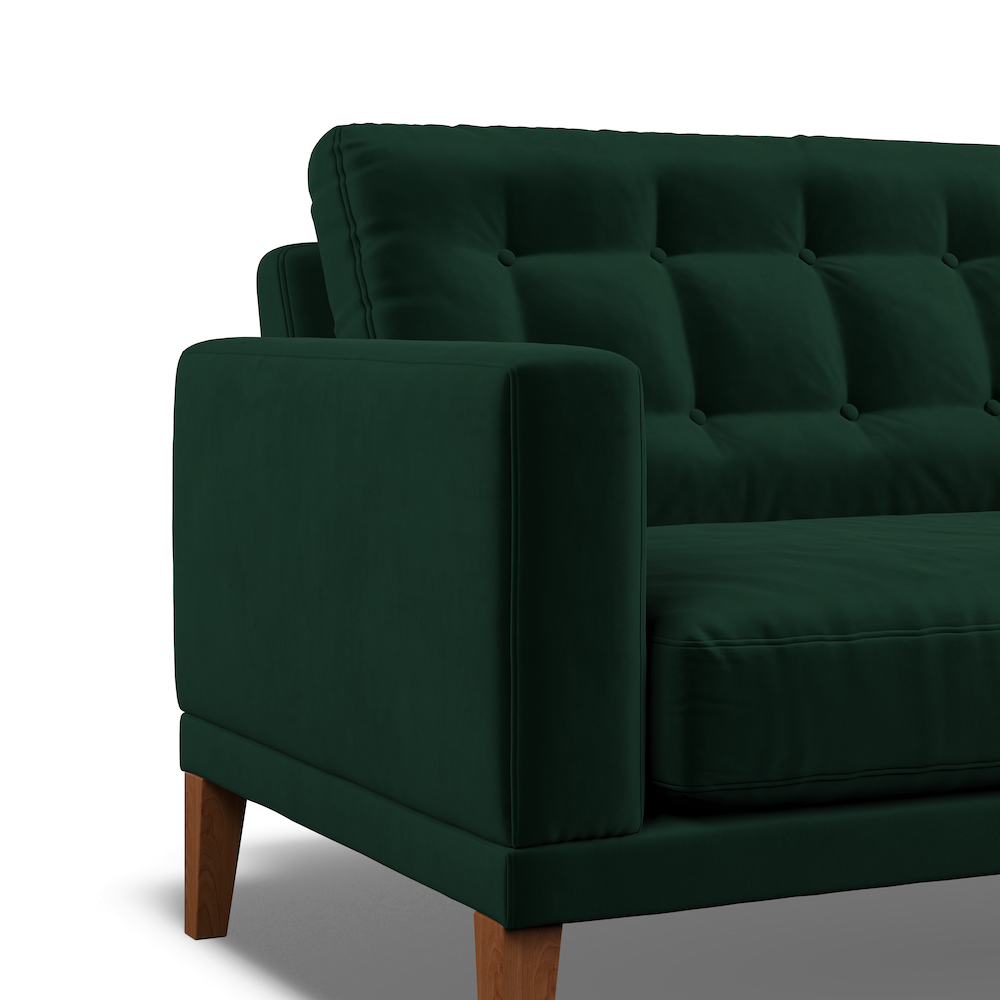 Fitzroy Loveseat In Hunter Easy Care Velvet
