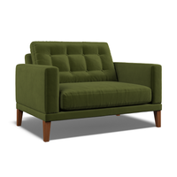 Fitzroy Loveseat In Vine Easy Care Velvet