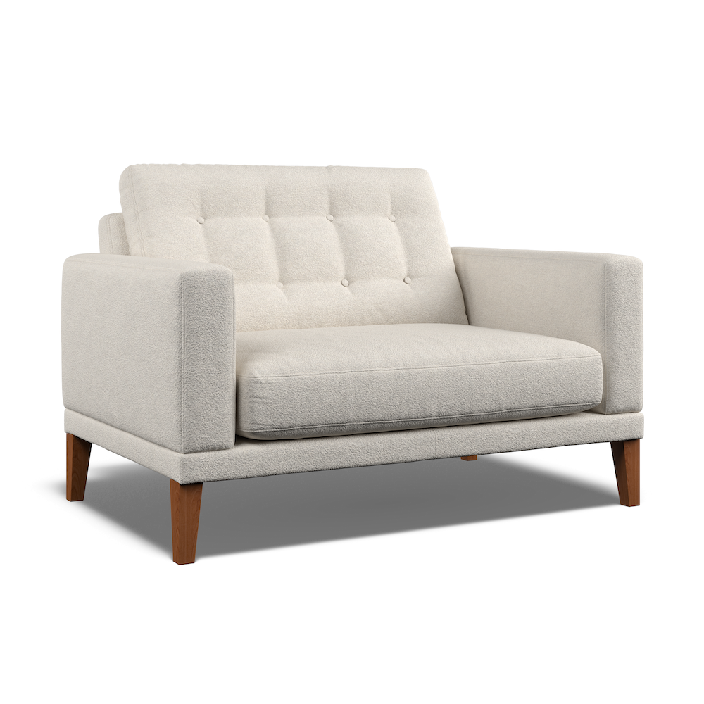 Fitzroy Loveseat In Ivory Boucle