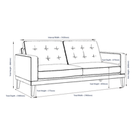 Fitzroy 3-Seat Sofa In Fern Boucle