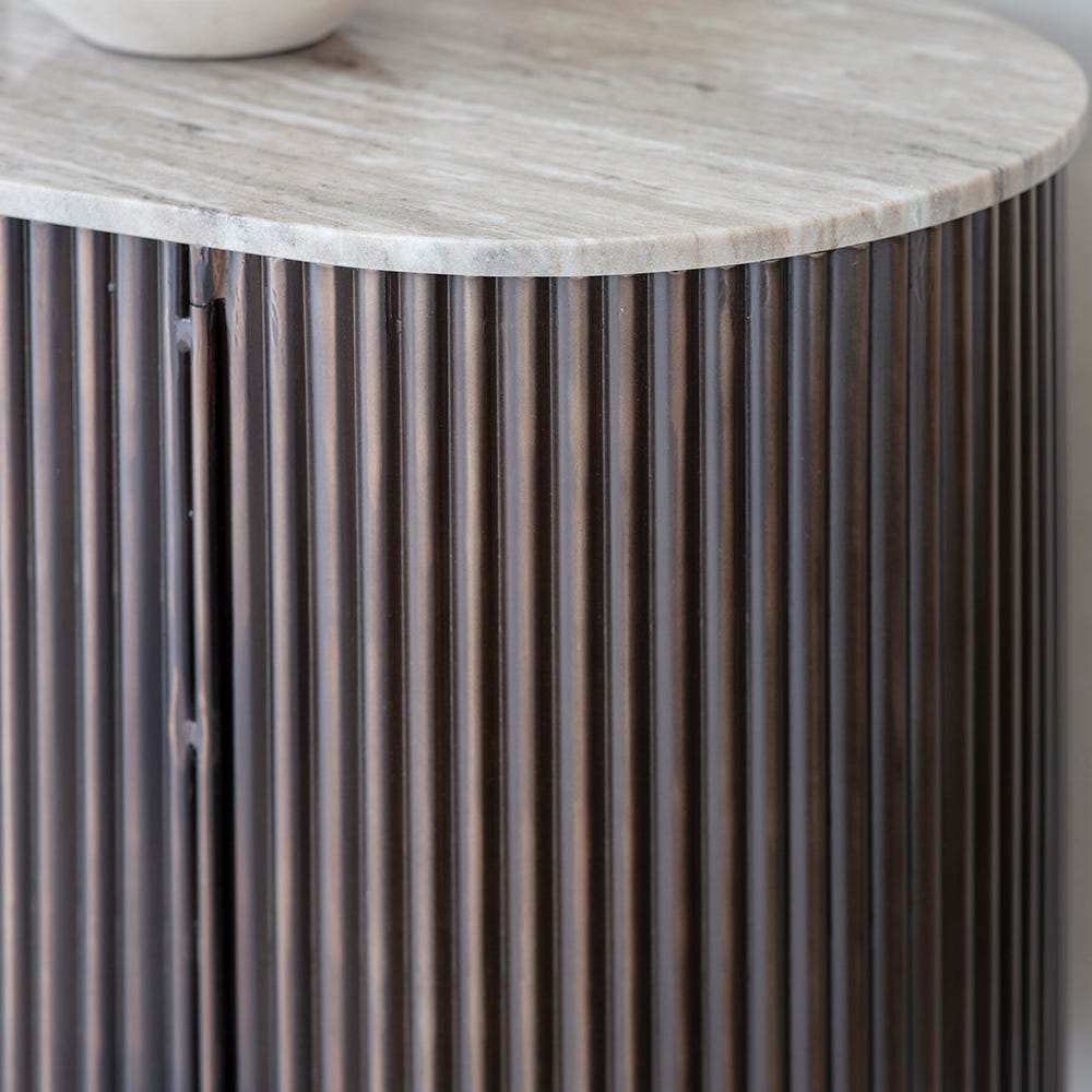 Monza Metal & Marble Sideboard