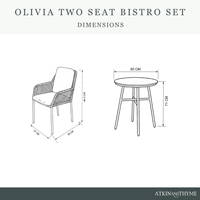 OLIVIA TERRACOTTA BISTRO SET