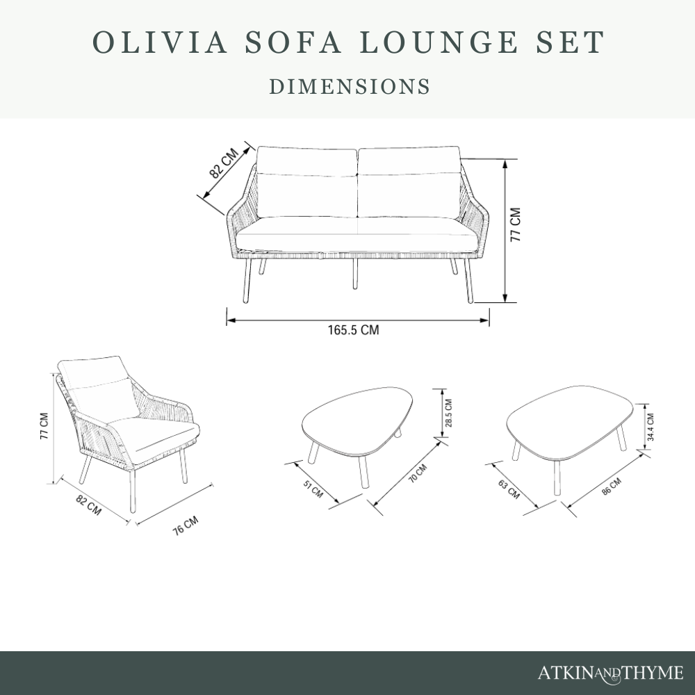 OLIVIA TERRACOTTA LOUNGE SET