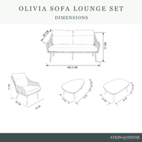 OLIVIA WHEAT LOUNGE SET
