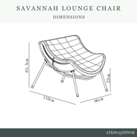 SAVANNAH OAK RELAXER CHAIR AND CUSHION