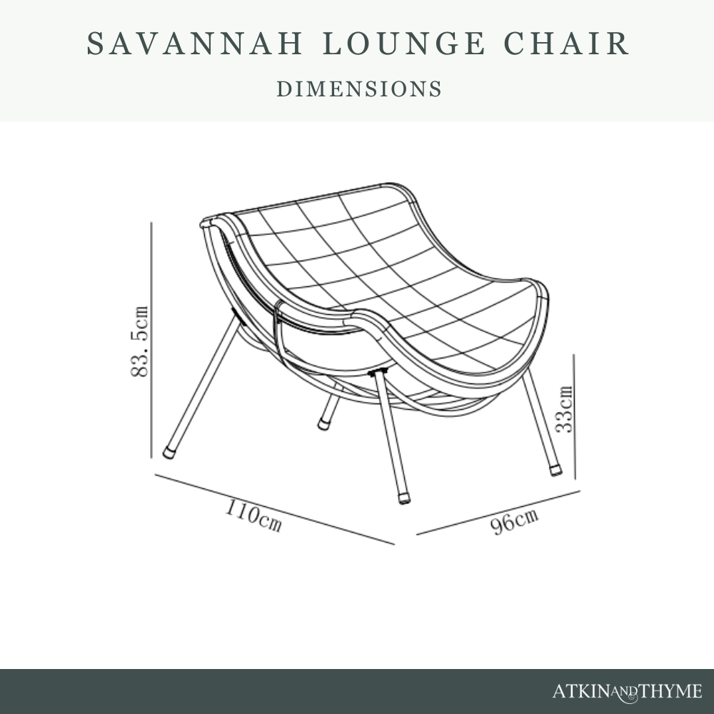 SAVANNAH OAK RELAXER CHAIR AND CUSHION