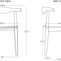 Hiro Dining Chairs (Pair) - Black