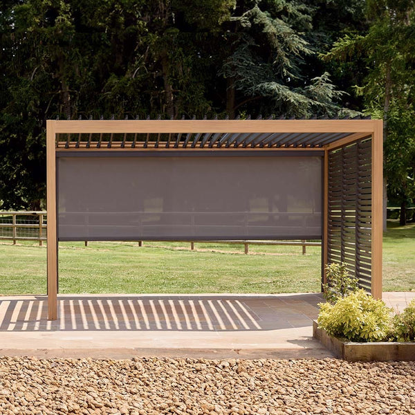 Savannah Pergola with lights 4 x 3m - Oak