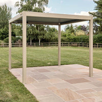 3 X 3M SAVANNAH BIRCH PERGOLA WITH LIGHTS