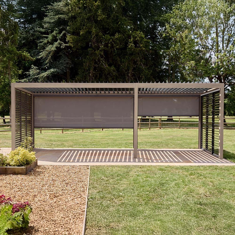 Savannah Pergola with lights 7 x 3m - Birch
