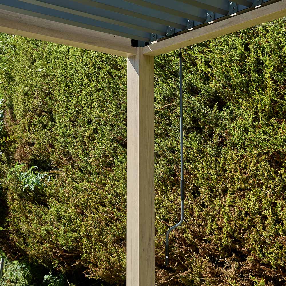 Savannah Pergola with lights 4 x 3m - Birch