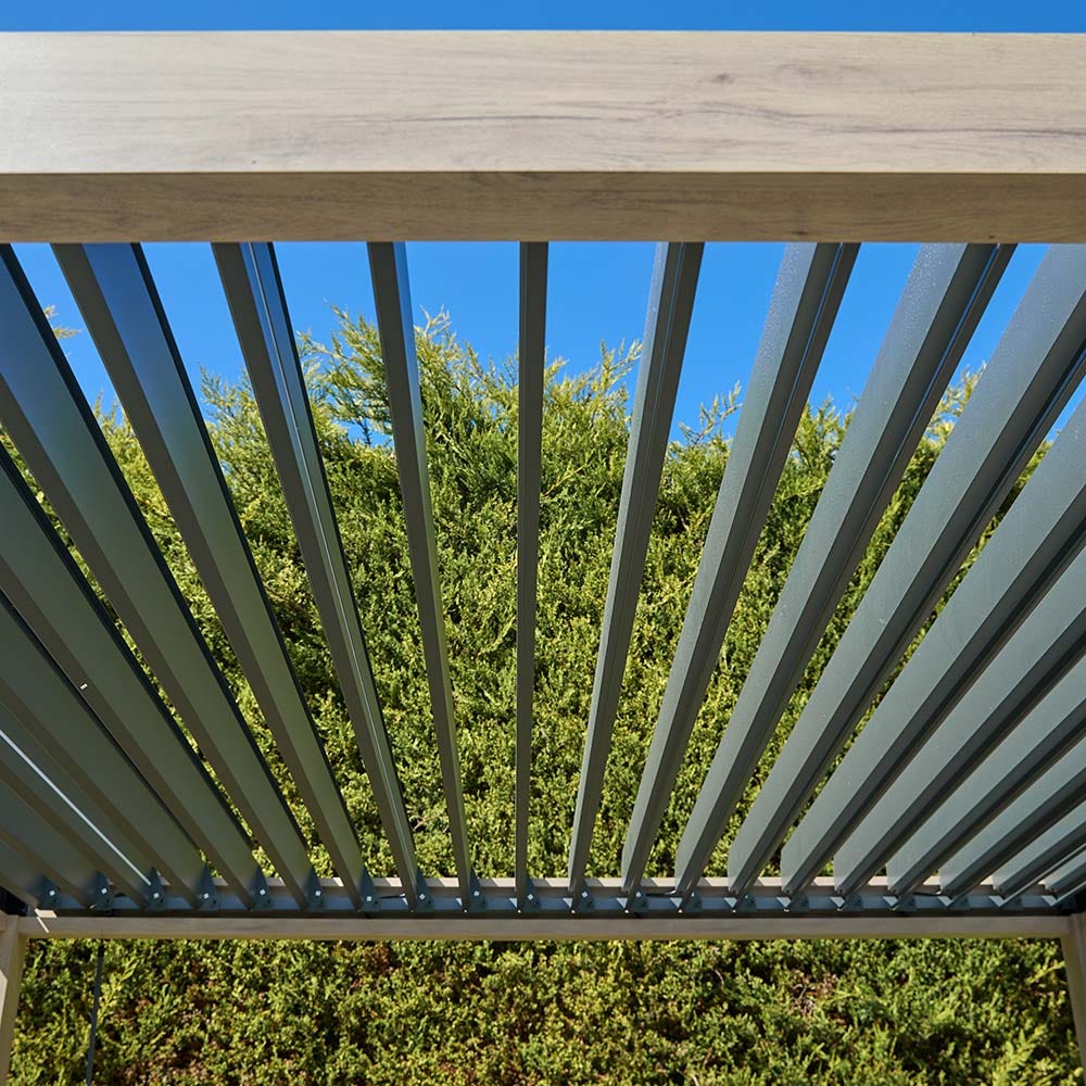 Savannah Pergola with lights 6 x 3m - Birch
