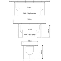 UMI SOLID OAK DINING TABLE