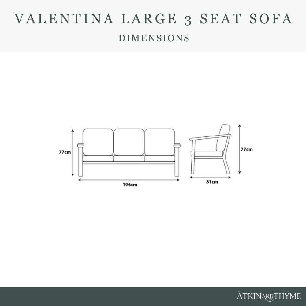 VALENTINA 3 SEAT SOFA