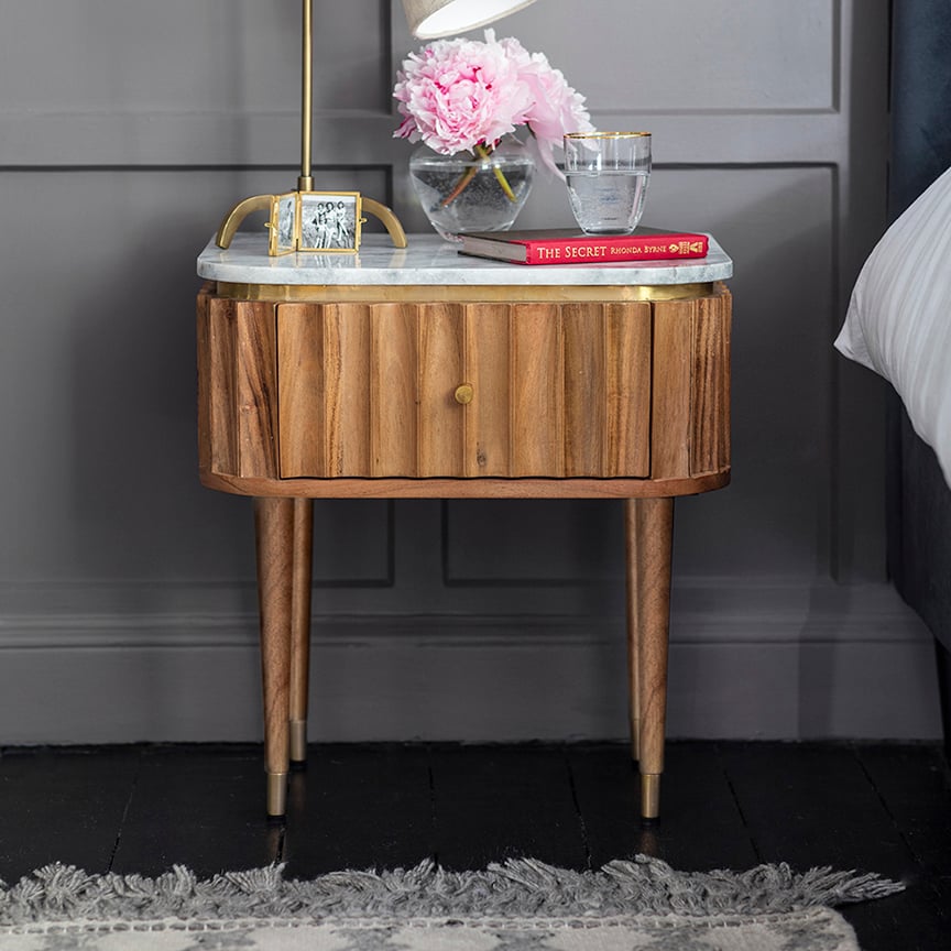 Marble bedside drawers hotsell