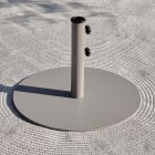 Modern Steel Parasol Base 16KG - Taupe