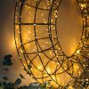 Light-up 3D Wire Wreath - 75cm 