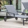 Allegra Pair of Sunloungers and Side Table