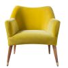 Astoria Armchair in Mustard Yellow Velvet
