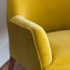 Astoria Armchair in Mustard Yellow Velvet