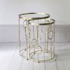 Chiswick Glass Top Nesting Side Tables