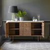 Atkin and Thyme Flute Marble Sideboard Natural